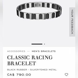 Chopard Classic Racing Bracelet - Black and Silver